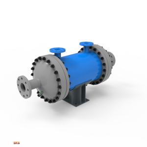 مبدل حرارتي با لوله ورودي به قطر 4 اينچ و فشار 35 بار